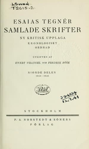 Tapa de Samlade skrifter