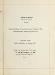 Tapa de (The) influential English purpose novelists of the nineteenth and twentieth centuries