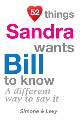 Tapa de 52 Things Sandra Wants Bill To Know