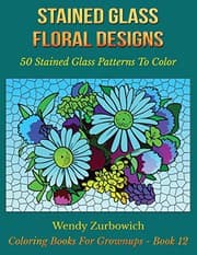 Tapa de Stained Glass Floral Designs