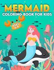 Tapa de Mermaid Coloring Book for Kids Ages 2-4