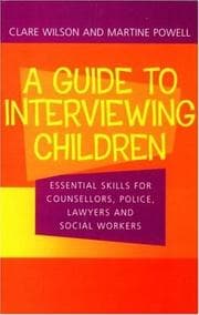 Tapa de Guide to Interviewing Children