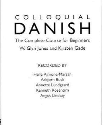 Tapa de Colloquial Danish