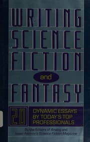 Tapa de Writing science fiction and fantasy