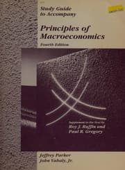 Tapa de Study guide to accompany Principles of macroeconomics