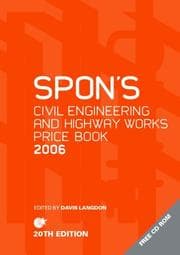Tapa de Spon's Civil Engineering and Highway Works Price Book 2006 (Spon's Price Books)