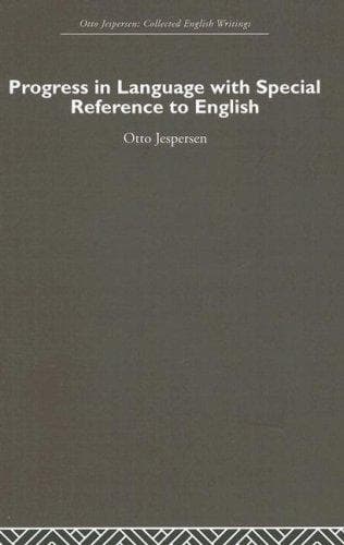 Tapa de Progress in Language, with Special Reference to English