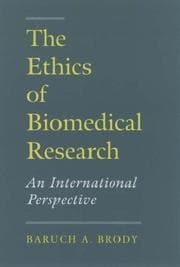 Tapa de The ethics of biomedical research