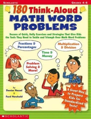 Tapa de 180 Think-Aloud Math Word Problems