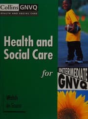 Tapa de Health and social care for intermediate GNVQ