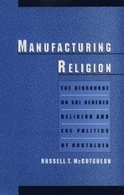 Tapa de Manufacturing religion