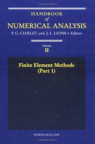 Tapa de Handbook of Numerical Analysis