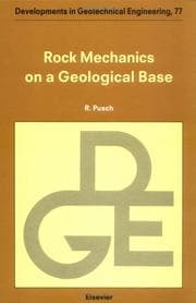 Tapa de Rock mechanics on a geological base