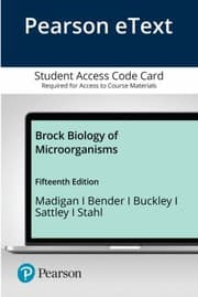 Tapa de Pearson EText Brock Biology of Microorganisms -- Access Card