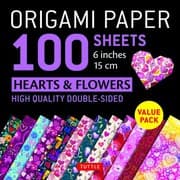 Tapa de Origami Paper 100 Sheets Hearts and Flowers 6 : Tuttle Origami Paper : High-Quality Double-Sided Origami Sheets Printed with 12 Different Patterns