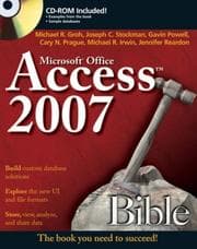 Tapa de Access 2007 bible
