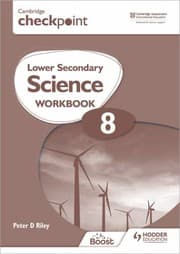Tapa de Cambridge Checkpoint Lower Secondary Science Workbook 8