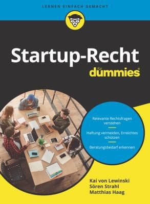 Tapa de Startup-Recht Für Dummies