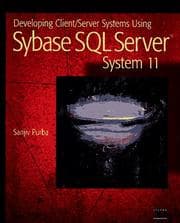 Tapa de Developing client/server systems using Sybase SQL Server system 11