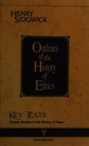 Tapa de Outlines of the history of ethics