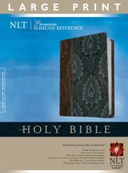 Tapa de Premium Slimline Reference Bible NLT, Large Print, TuTone