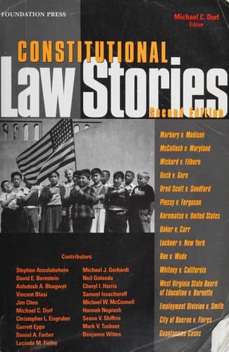 Tapa de Constitutional law stories