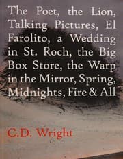 Tapa de The poet, the lion, talking pictures, El Farolito, a wedding in St. Roch, the big box store, the warp in the mirror, spring, midnights, fire & all