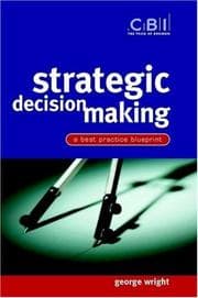 Tapa de Strategic decision making