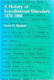 Tapa de A History of Scandinavian Literature, 1870-1980