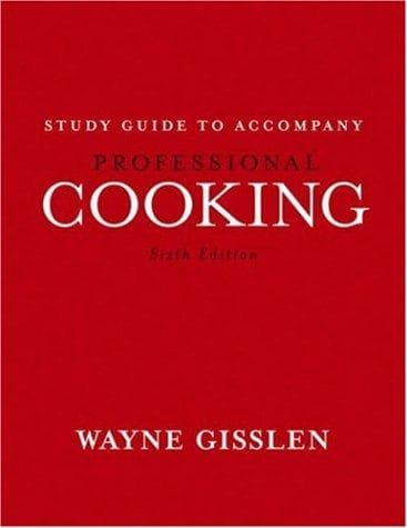 Tapa de Professional Cooking, College Version, Study Guide