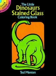 Tapa de The Little Dinosaurs Stained Glass Coloring Book