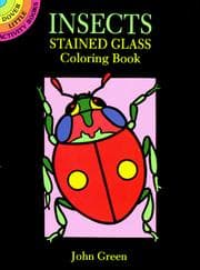Tapa de Insects Stained Glass Coloring Book