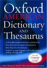Tapa de The Oxford American dictionary and thesaurus
