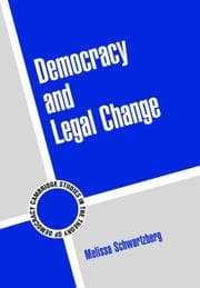 Tapa de Democracy and Legal Change (Cambridge Studies in the Theory of Democracy)