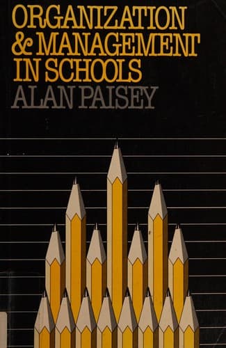 Tapa de Organization and management in schools