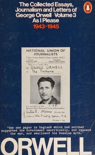 Tapa de The collected essays, journalism and letters of George Orwell.