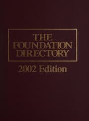 Tapa de The Foundation Directory 2002 (Foundation Directory, 24th ed)