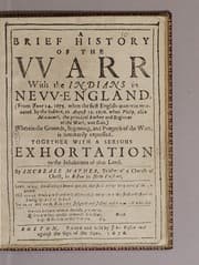 Tapa de A brief history of the vvarr with the Indians in New-England