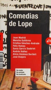 Tapa de Comedias de Lope