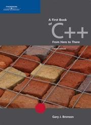 Tapa de A First Book of C++, From Here to There
