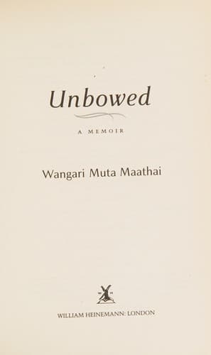 Tapa de Unbowed
