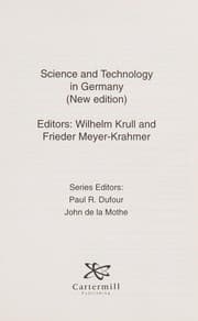 Tapa de Science and technology in Germany