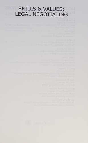 Tapa de Skills and values.
