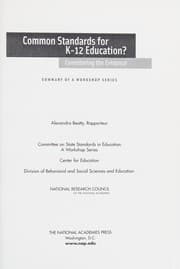 Tapa de Common standards for K-12 education?