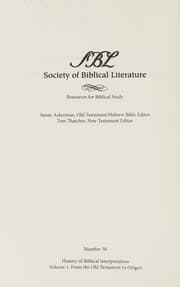Tapa de History of biblical interpretation