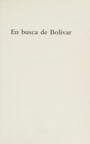 Tapa de En busca de Bolívar