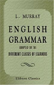 Tapa de English grammar, adapted to the different classes of learners