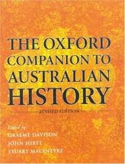 Tapa de The Oxford companion to Australian history