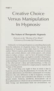Tapa de Creative choice in hypnosis