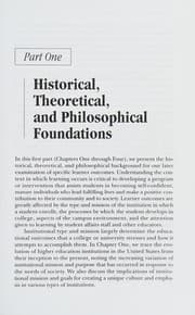 Tapa de Foundations of Student Affairs Practice